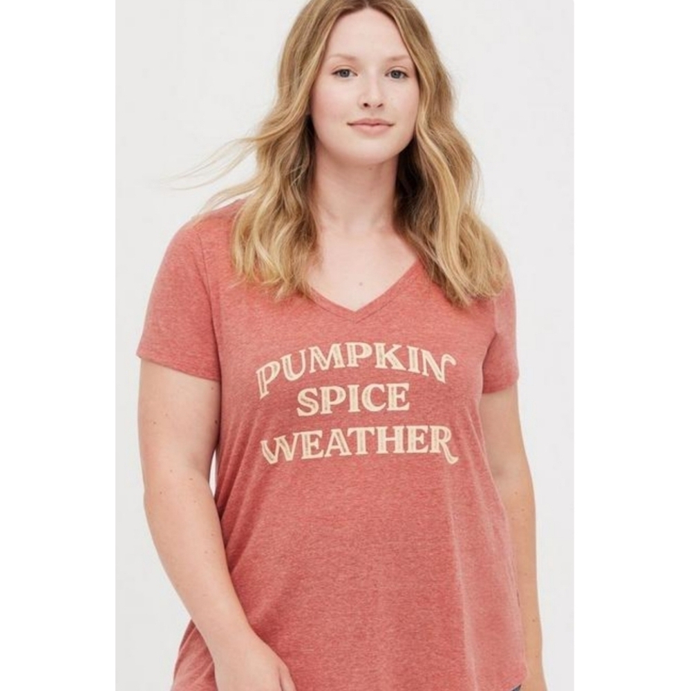 Torrid Classic Fit "Pumpkin Spice Weather" Tee